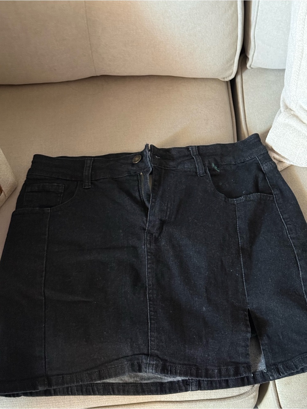Luvamia Denim Skort- black
